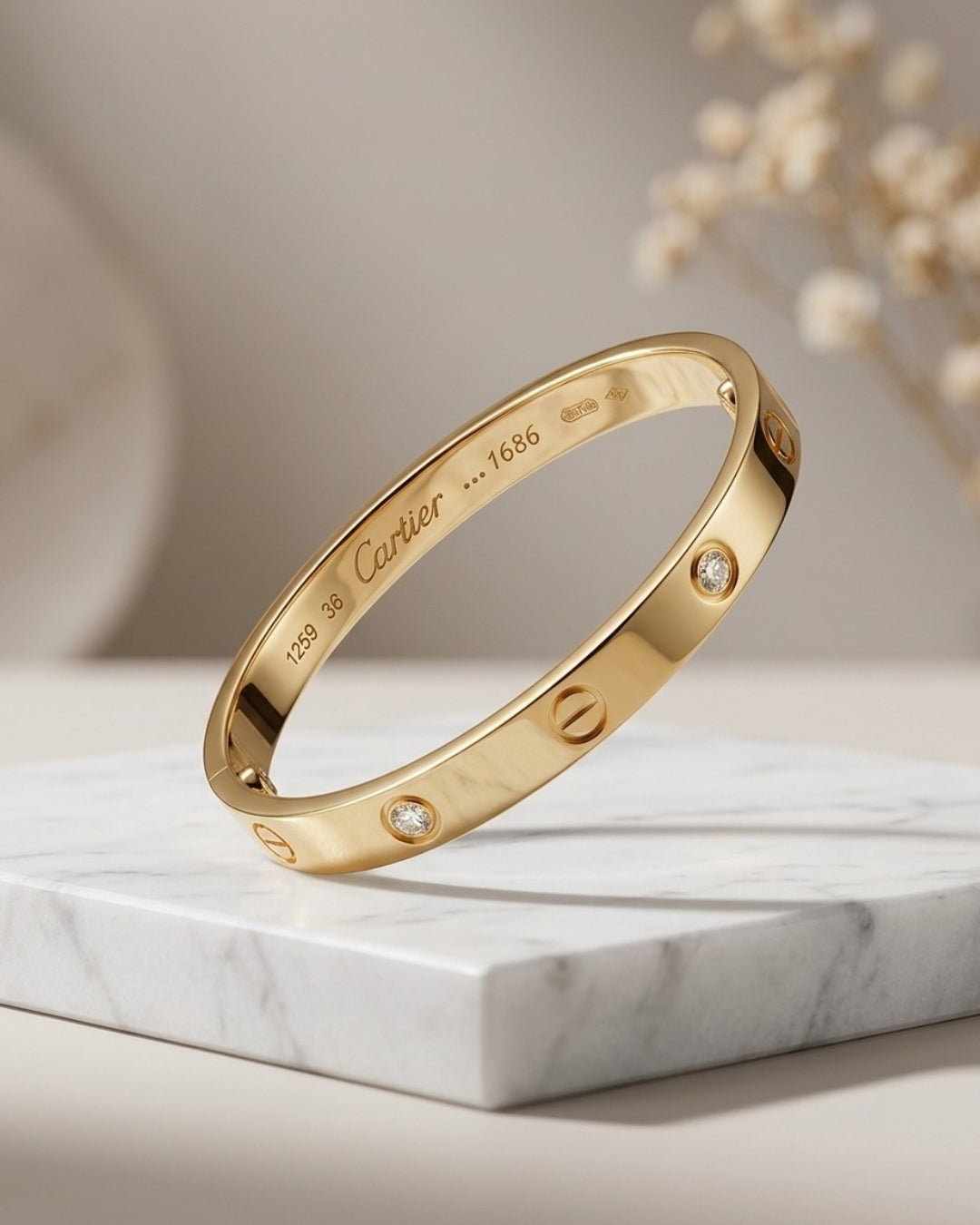 Luxury Minimalist Bracelet with Stone Design