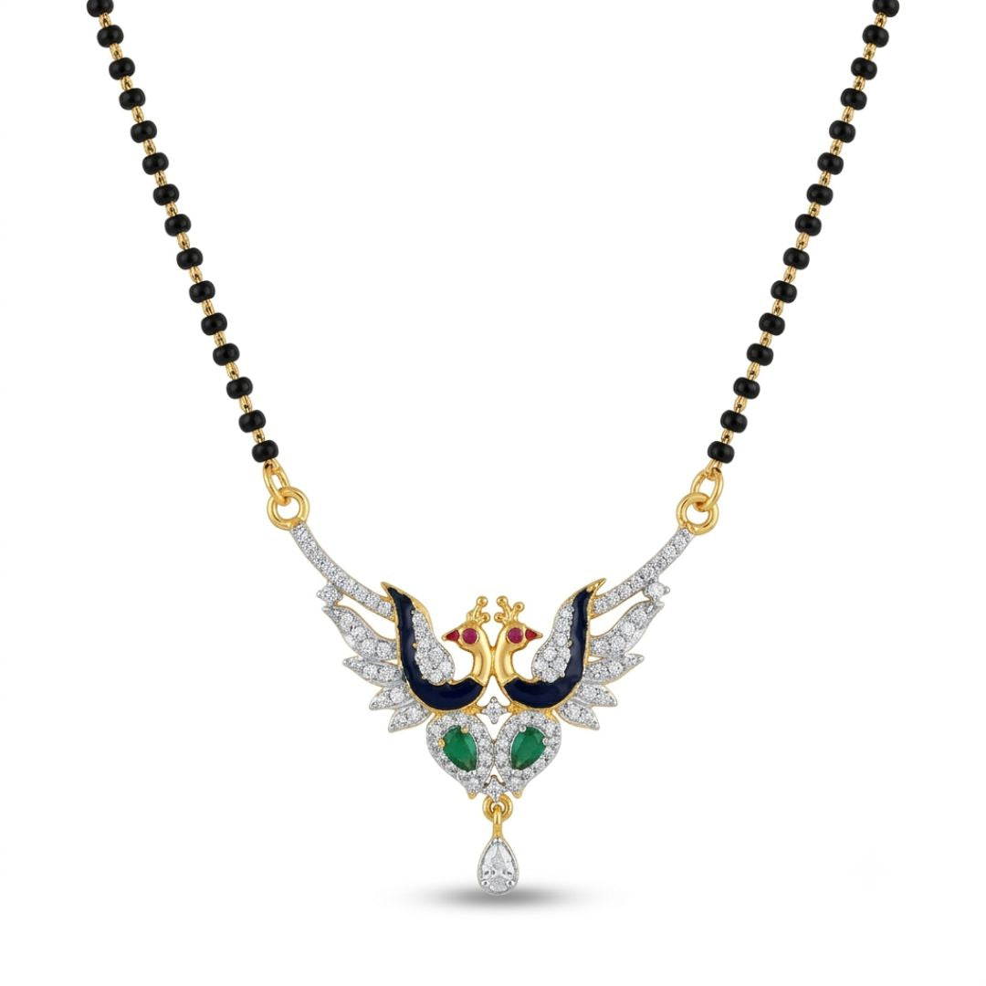 Majestic Twin Peacock Mangalsutra for Weddings