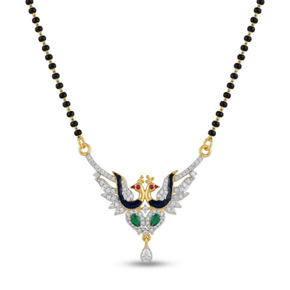 Majestic Twin Peacock Mangalsutra for Weddings