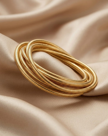Luxury Coiled Statement Bracelet Design