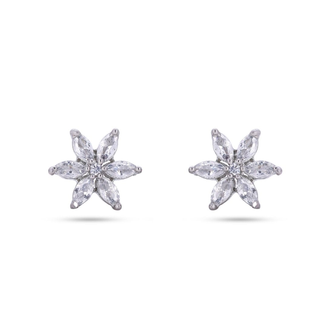 BELACI AD Silver Jewellery – Floral Studs
