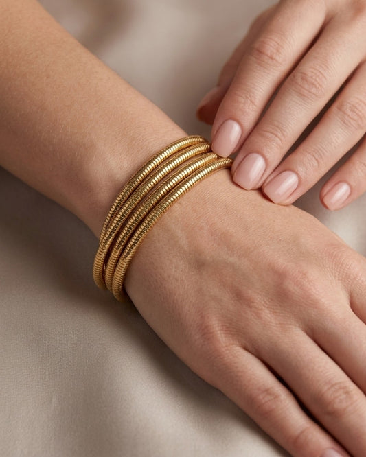 Luxury Coiled Statement Bracelet Design
