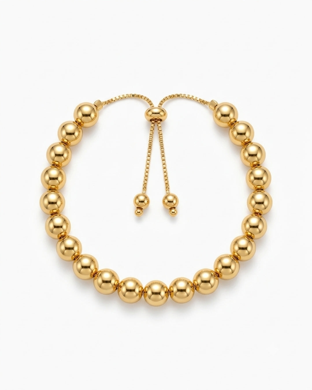 Modern Graduated Bead Slider Bracelet for Women