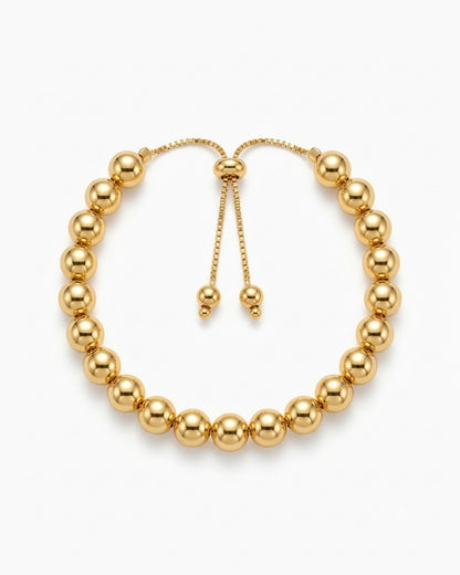 Modern Graduated Bead Slider Bracelet for Women