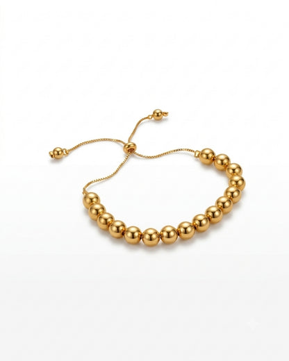 Modern Graduated Bead Slider Bracelet for Women