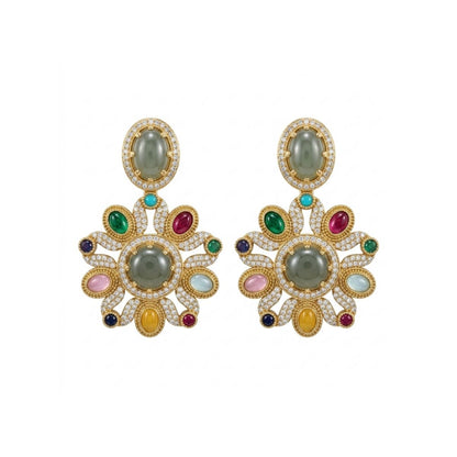 Traditional Matte Gold Turkish Pota Necklace Set
