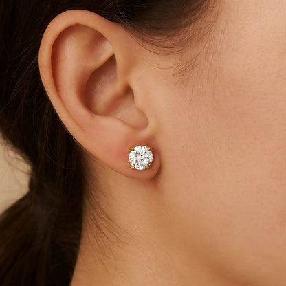 Solitaire Pendant Necklace with Matching Studs