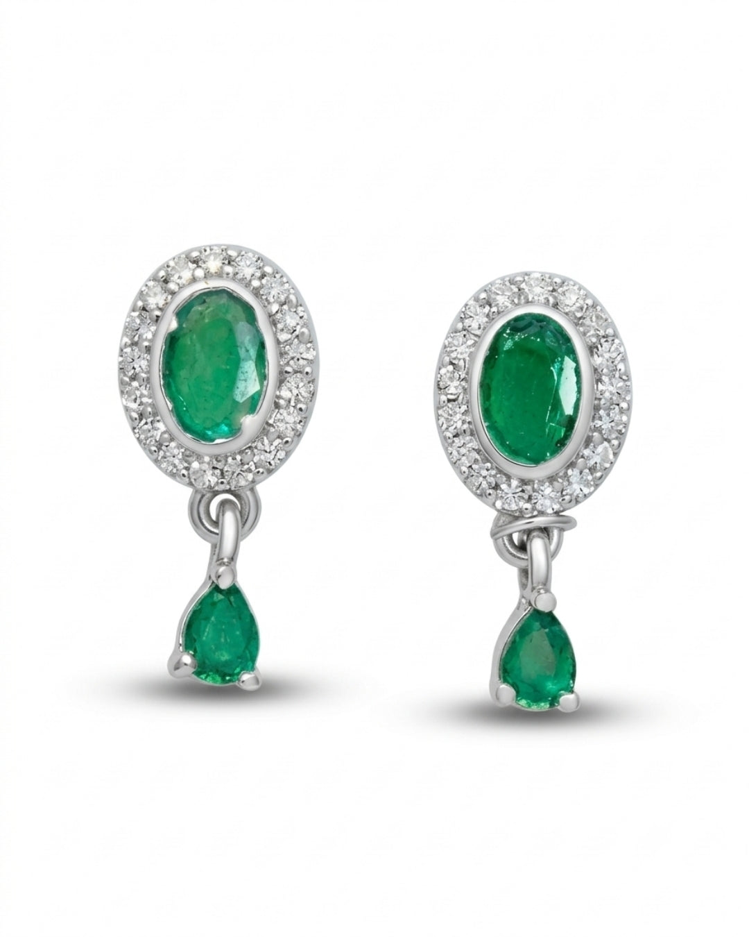 Emerald Stone American Diamond Designer Mangalsutra