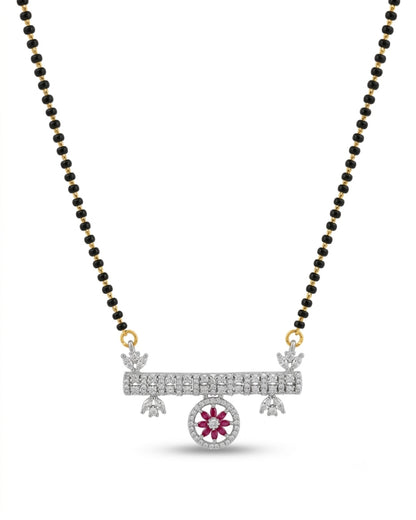 Modern Floral Designer Mangalsutra Set for Women