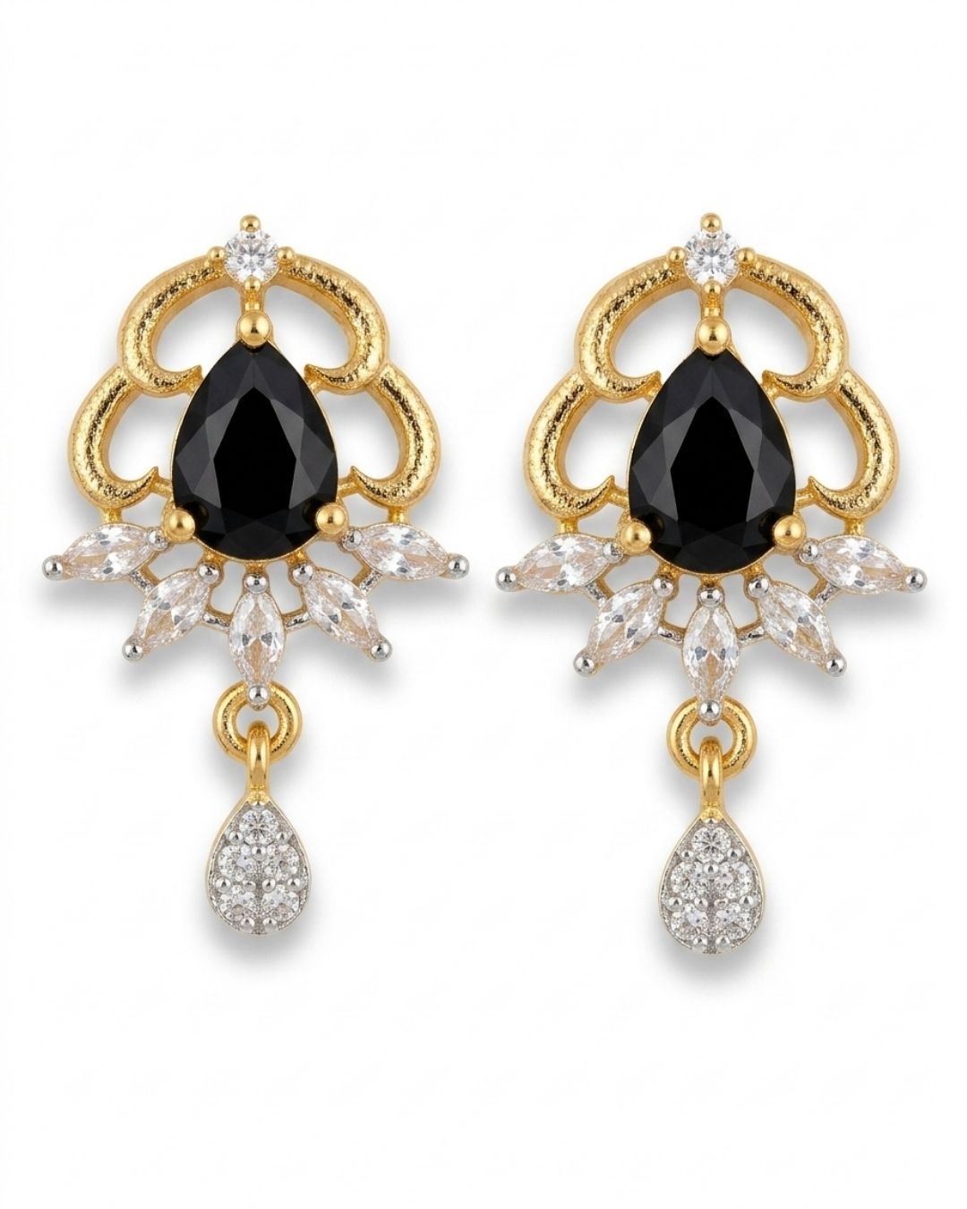 Midnight Glow Gold Finish AD Pendant Set