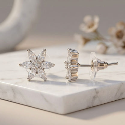 BELACI AD Silver Jewellery – Floral Studs