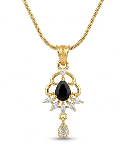 Midnight Glow Gold Finish AD Pendant Set