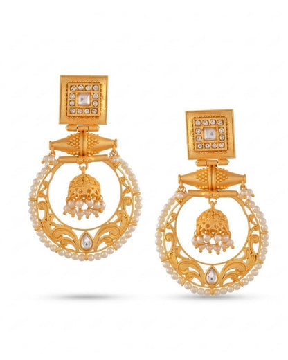 Handcrafted Royal Pearl Drop Earrings