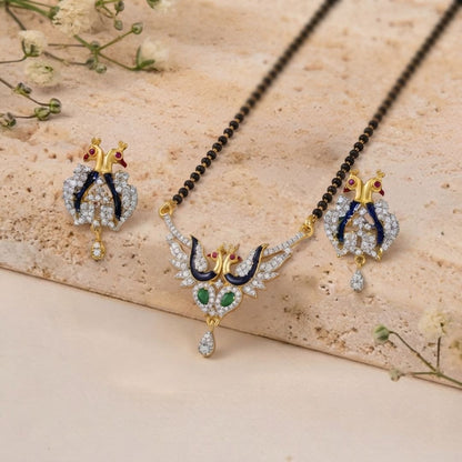 Majestic Twin Peacock Mangalsutra for Weddings