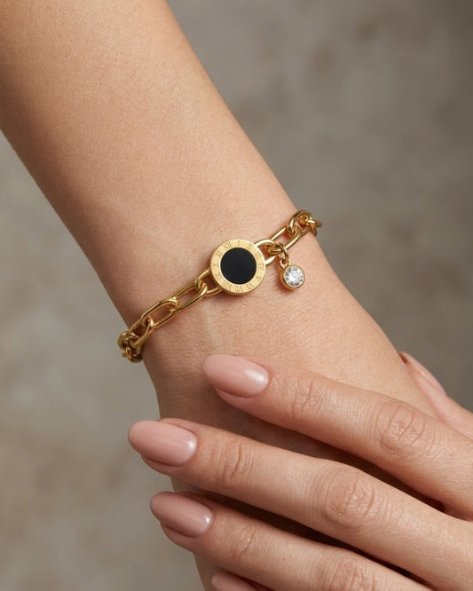 Elegant Gold Plated Bracelet Chain Design